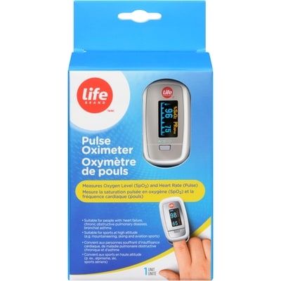 Life Brand Pulse Oximeter 1 ea, $69.99/1ea