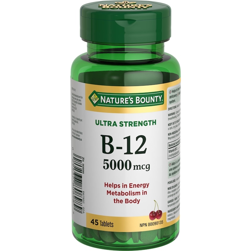 Vitamin B-12, Ultra Strength 5000 mcg