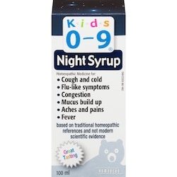Homeocan Night Syrup 100 ml, $8.99/100ml