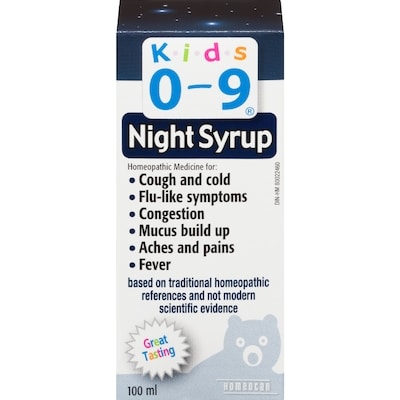 Homeocan Night Syrup 100 ml, $7.99/100ml