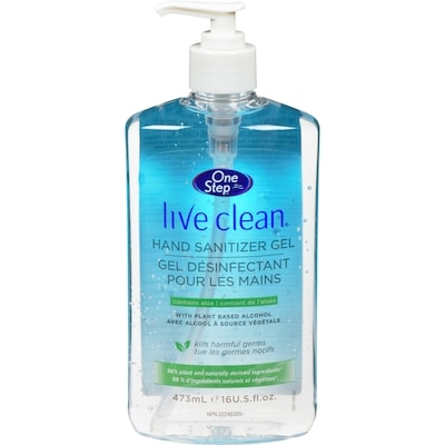 One Step Hand Sanitizer with Aloe 473 ml, $1.48/100ml