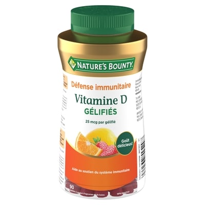 Nature’s Bounty Gélifiés de vitamine D3, aident la fonction immunitaire 90 ea, 0,13 $/1ch
