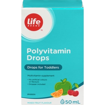 Life Brand Polyvitamin Drops 50Ml Mixed Fruit 50 ml, $29.98/100ml