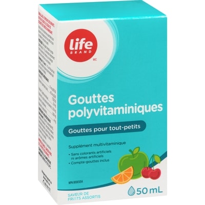 Pastilles de polyvitamines, 50 ml, fruits
