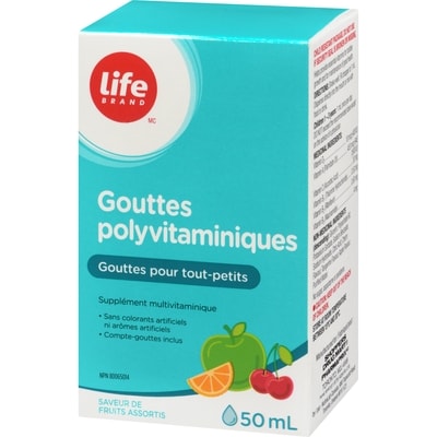 Pastilles de polyvitamines, 50 ml, fruits