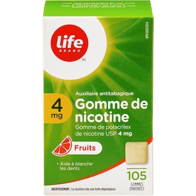 Fruit Nicotine Gum 4 mg 105 Chewing Gums