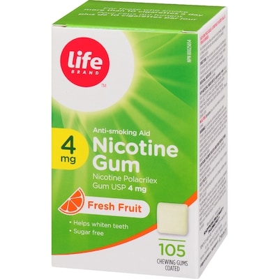 Fruit Nicotine Gum 4 mg 105 Chewing Gums