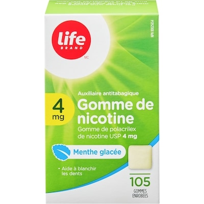 Peppermint Nicotine Gum 4 mg 105 Chewing Gums
