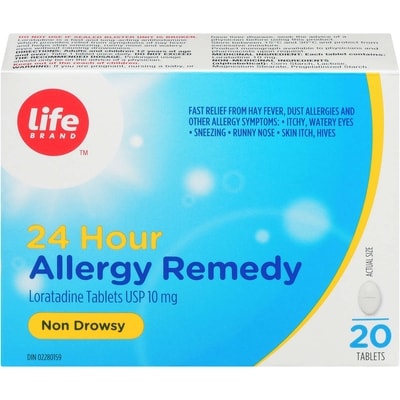 Life Brand Allergy Rem Lorat Blis 20Tb 20 ea, $0.75/1ea