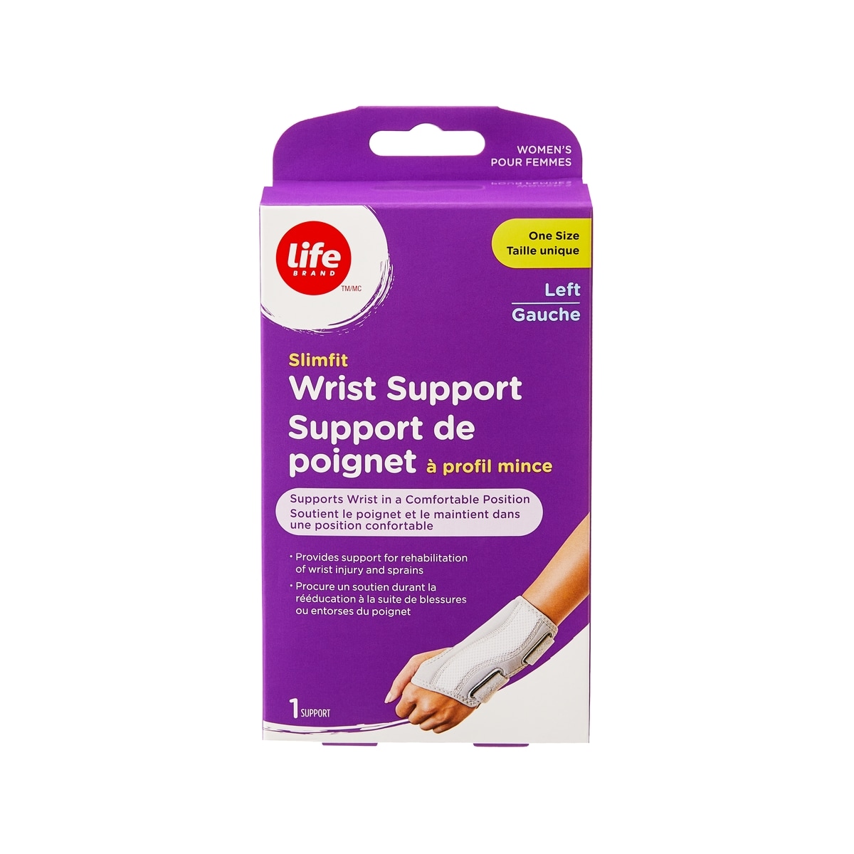 Life Brand Slimfit Wrist Support for Women, Left, 1 Support 1 ea, $29.99/1ea