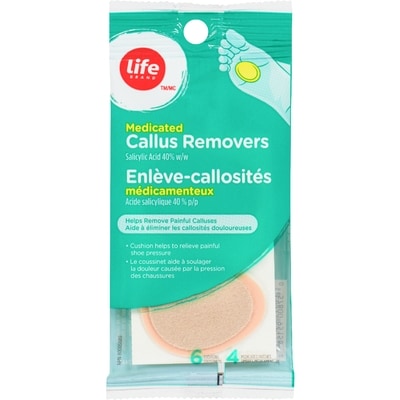 Life Brand Medicated Callus Removers, 6 Cushions, 4 Medicated Patches 1 ea, $5.49/1ea