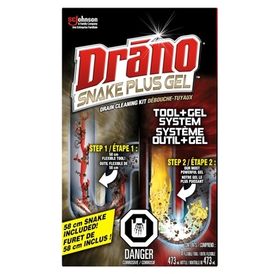 Drano Snake Plus Drain Cleaner and Clog Remover 473 ml, $2.32/100ml