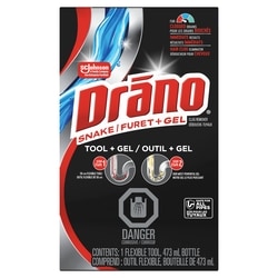 Drano Débouchoir Plus débouche-tuyaux et nettoyant de drains, inclut un outil 473 ml, 2,53 $/100ml