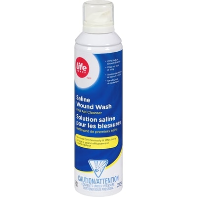 Life Brand Sterile Saline Wound Wash, First Aid Cleanser,  0.9% Sodium Chloride Solution 210 ml, $5.71/100ml