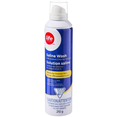 Life Solution saline 210 ml, 5,47 $/100ml
