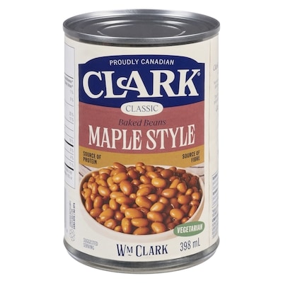 Clark Beans in Maple Syrup 398 ml, $0.58/100ml