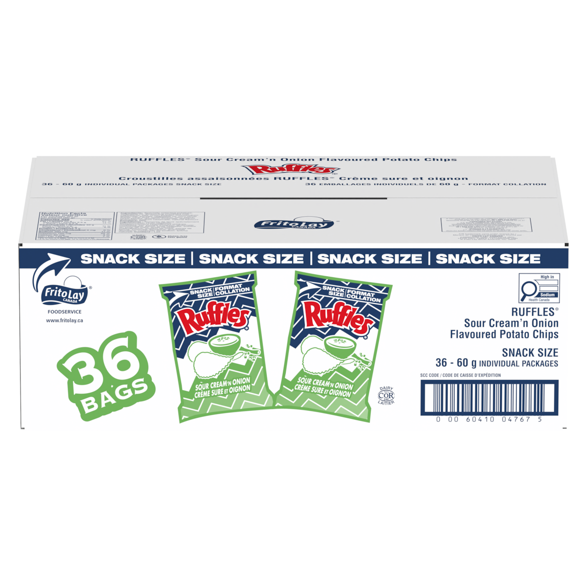 Ruffles Potato Chips Sour Cream 'n Onion