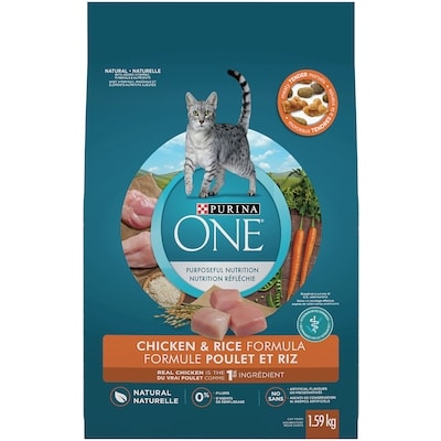 Purina ONE Poulet et Riz, Nourriture Sèche pour Chats  1.59 kg, 0,94 $/100g