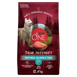 Purina ONE True Instinct Dry Dog Food Salmon & Tuna 12.4 kg, $0.48/100g