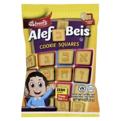 Alef Beis Cookie Squares