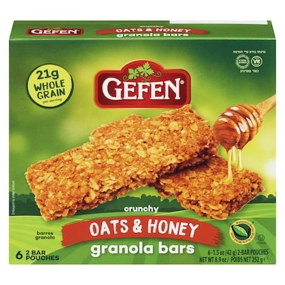 Gefen Granola Bars Crunchy Oats & Honey  252 g, $3.96/100g