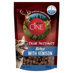 Purina ONE True Instinct Dog Treats Bites Venison 198 g, $3.03/100g
