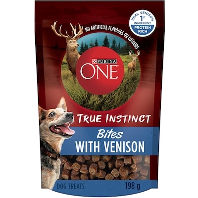 Purina ONE True Instinct Bites Venison, Dog Treats 198 g, $2.67/100g