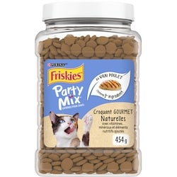 Purina Friskies Party Mix croquant gourmet avec du vrai poulet naturals gâteries pour chats 454 g, 1,76 $/100g