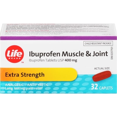Life Brand Extra Strength Ibuprofen Muscle and Joint 32 Caplets  32 ea, $0.12/1ea