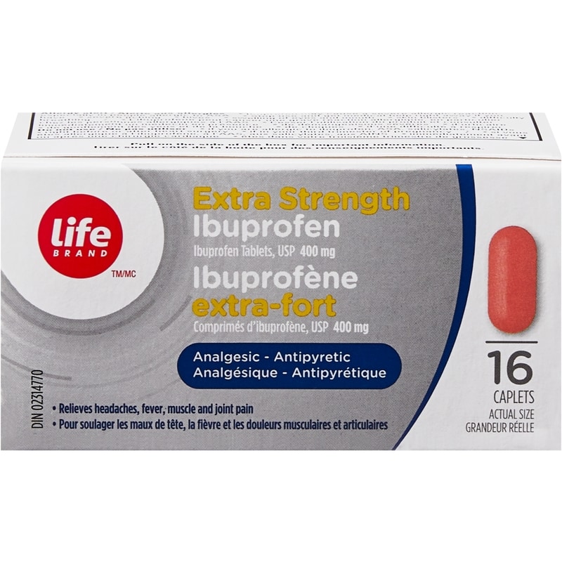 Extra Strength Ibuprofen 16 Caplets