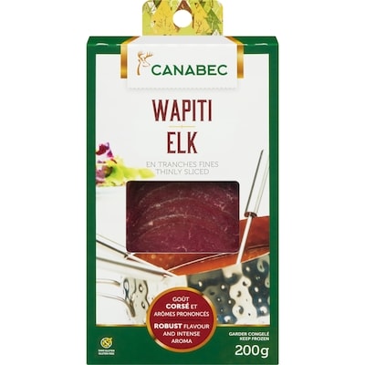 Gibiers Canabec Elk Chinese Fondue 200 g, $8.00/100g
