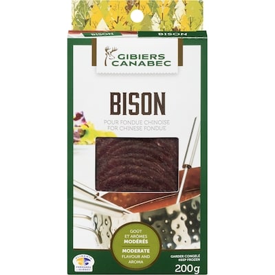Gibiers Canabec En Tranches Fines Bison 200 g, 8,50 $/100g