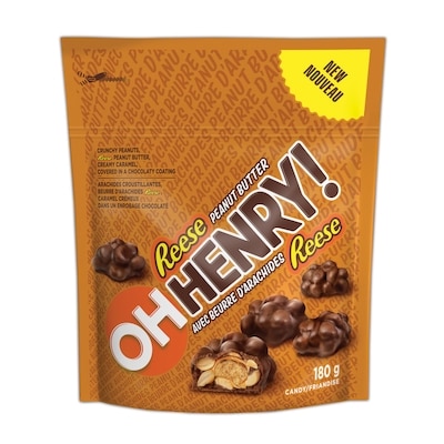 Oh Henry! Bouchées Avec Beurre D'Arachides 180 g, 2,49 $/100g