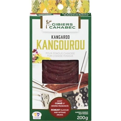 Gibiers Canabec En Tranches Fines Kangourou 200 g, 7,00 $/100g