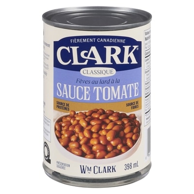 Clark CLARK FEVES LARD SAUCE TOMATE 398 ml, 0,38 $/100ml