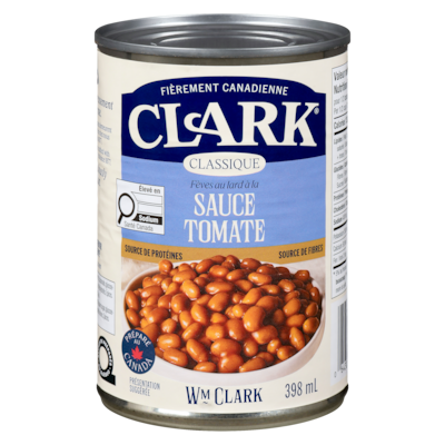 Clark CLARK FEVES LARD SAUCE TOMATE 398 ml, 0,42 $/100ml