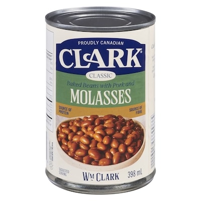 Clark Beans with Pork and Molasses 398 ml, $0.50/100ml