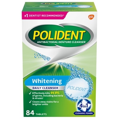 Polident Whitening Tablets 84 ea, $0.13/1ea