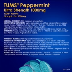 Tums Ultra-Fort (Comprimés) (Menthe Poivrée) 160 ea, 0,06 $/1ch