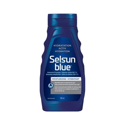 Selsun Blue ACTIV Hydration Anti-Dandruff Shampoo, Selenium Sulfide 1% 300 ml, $5.00/100ml