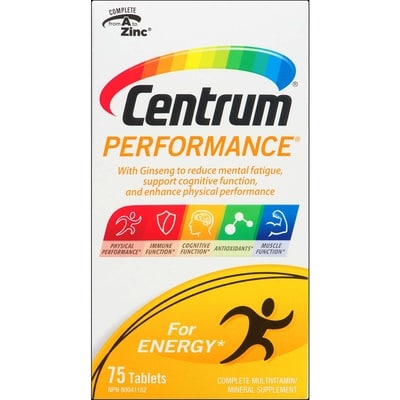 Centrum Performance       75 ea, $0.36/1ea