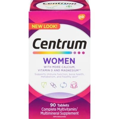 Centrum Complete Multivitamin/Mineral Supplement Women  90 ea, $0.19/1ea