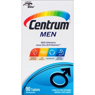 Centrum For Men      90 ea, $0.23/1ea