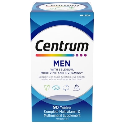 Centrum For Men      90 ea, $0.17/1ea