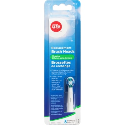 Life Brand Replacement Flossing Brush Heads 3 Pack 3 ea, $10.00/1ea