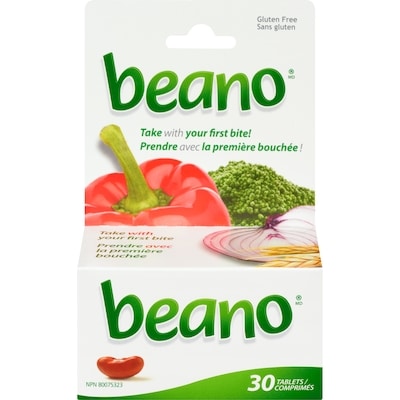 beano Comprimés 30 ea, 0,33 $/1ch