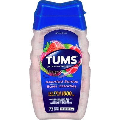 Tums TUMS US BAIES ASSORTIES 72 ea, 0,09 $/1ch
