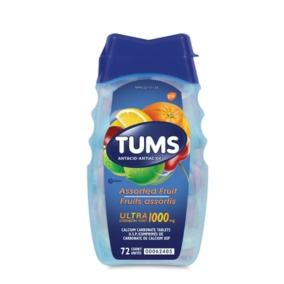 Tums Ultra 1000 Fruits Assortis 72 ea, 0,09 $/1ch