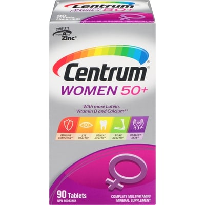 Centrum For Women 50+     90 ea, $0.22/1ea