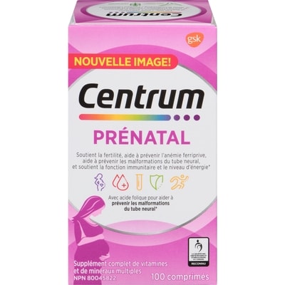 Centrum Centrum Prénatal 100 ea, 0,32 $/1ch